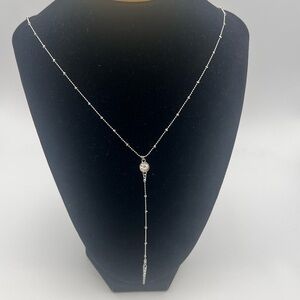✨ Laundry Silver Lariat Drop Necklace – NWT ✨